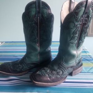 Ariat Women's turquoise & black cowboy boots